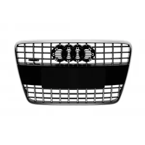 image-13-Króm/fekete SQ7 típusú hűtőrács Audi Q7 2005-2015