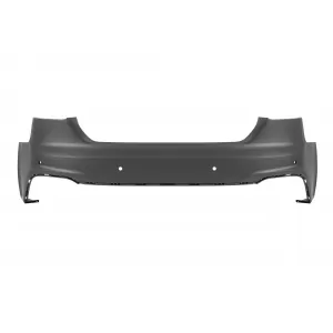 Rear RS5 bumper suitable for Audi A5 Sportback, Coupe, Cabrio 2020-2024 with black exhaust tips