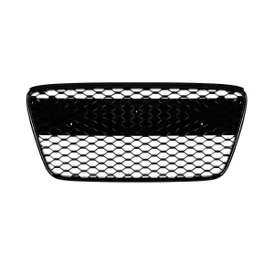 Gloss Black RS-style grille suitable for Audi R8 2013-2015 with Gloss Black frame