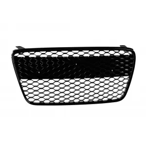 Gloss Black RS-style grille suitable for Audi R8 2013-2015 with Gloss Black frame