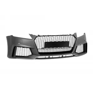 RS-style front bumper suitable for Audi TT Coupe, Convertible 2016-2021 with Gloss Black grille