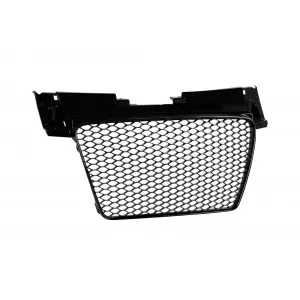 Gloss Black RS-style grille, suitable for Audi TT Coupe, Convertible 2008-2015 without emblem base