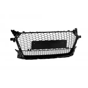 Gloss Black RS-style grille, suitable for Audi TT Coupe, Convertible 2015-2022 without emblem base