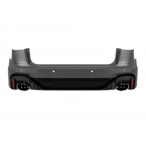 RS6 2021 rear bumper suitable for Audi A6 Avant, Allroad 2015-2018 with black exhaust tips
