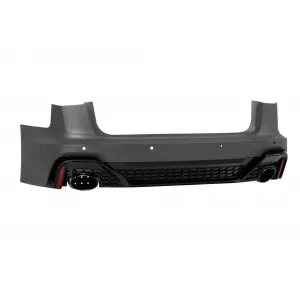 RS6 2021 rear bumper suitable for Audi A6 Avant, Allroad 2015-2018 with black exhaust tips