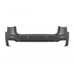 RS6 2021 rear bumper suitable for Audi A6 Avant, Allroad 2015-2018 with black exhaust tips