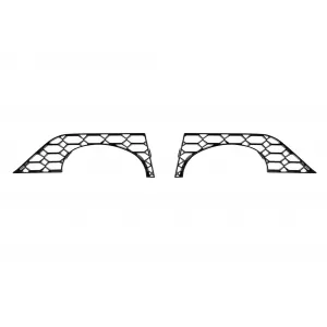 RS6 2021 rear bumper suitable for Audi A6 Avant, Allroad 2015-2018 with black exhaust tips