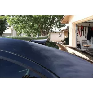 Type A Design sunshade suitable for Mercedes E-Class W211 2002-2006 with antenna opening, unpainted-image-6137796