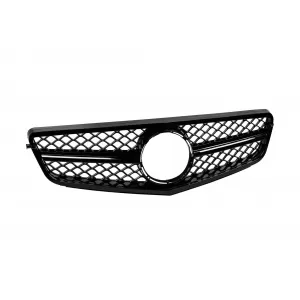Schwarzer Lack A Design Kühlergrill Typ C63 geeignet für Mercedes C-Klasse W204 Limousine, Kombi, Coupé 2007-2014 mit einem einzelnen Strahl-image-6137997
