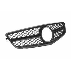 Schwarzer Lack A Design Kühlergrill Typ C63 geeignet für Mercedes C-Klasse W204 Limousine, Kombi, Coupé 2007-2014 mit einem einzelnen Strahl-image-6138000