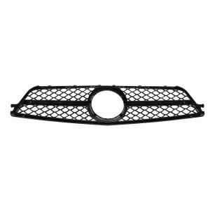 Schwarzer Lack A Design Kühlergrill Typ C63 geeignet für Mercedes C-Klasse W204 Limousine, Kombi, Coupé 2007-2014 mit einem einzelnen Strahl-image-6138001