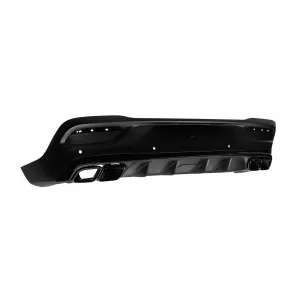 GLE63 Typ Diffusor mit schwarzen Endrohren geeignet für den hinteren A Design Stoßfänger am Mercedes GLE Coupe C167 nach 2020 -oo--oo--image-6138051