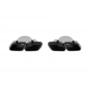 GLE63 Typ Diffusor mit schwarzen Endrohren geeignet für den hinteren A Design Stoßfänger am Mercedes GLE Coupe C167 nach 2020 -oo--oo--image-6138059