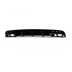 S63-Typ Diffusor mit schwarzen Endrohren geeignet für den hinteren A Design Stoßfänger am Mercedes S-Klasse C217 Coupe nach 2014 -oo--oo--image-6138115
