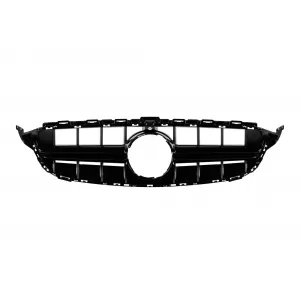image-7-Griglia nera lucida tipo E63 adatta per Mercedes Classe C W205, S205 2014-2019