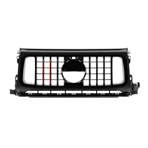 image-15-Griglia nera lucida tipo Brabus adatta per Mercedes G-Class W464 2018-2024