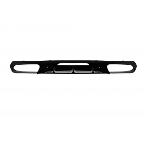 CLS63 GT Typ Diffusor mit schwarzen Endrohren geeignet für den hinteren A Design Stoßfänger an Mercedes CLS C218 2011-2018 -oo--oo-, schwarz lackiert-image-6138698