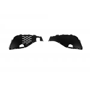 Front A design bumper suitable for Mercedes GLS X166 2015-2019, with black lacquer elements