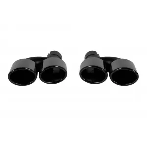 Gloss black exhaust tips suitable for Audi A4 B9.5 after 2021