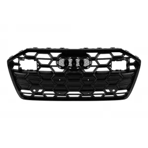 Mattschwarzer S-Typ Kühlergrill geeignet für Audi A6 2019-2024-image-6139165