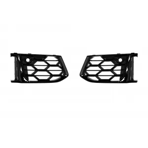 Gloss black grille set suitable for Audi A6 S Line front bumper 2019–2024