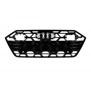 Black gloss S-style grille suitable for Audi A7 2018–2023