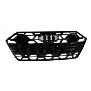 Black gloss S-style grille suitable for Audi A7 2018–2023