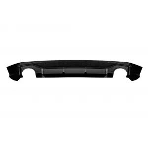 RS Style Diffuser with black exhaust tips suitable for Audi Q5 2018-2020 S-line rear bumper