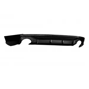 RS Style Diffuser with black exhaust tips suitable for Audi Q5 2018-2020 S-line rear bumper