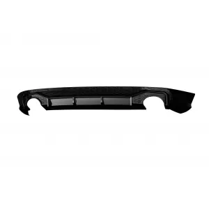RS Style Diffuser with black exhaust tips suitable for Audi Q5 2018-2020 S-line rear bumper