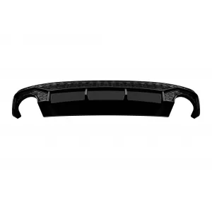 RS Style Diffuser with black exhaust tips suitable for Audi Q5 2018-2020 S-line rear bumper