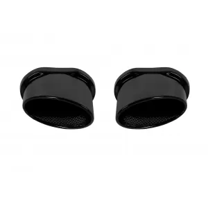 RS Style Diffuser with black exhaust tips suitable for Audi Q5 2018-2020 S-line rear bumper