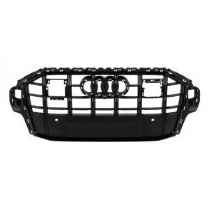 Glossy Black S-Line style grille suitable for Audi Q7 2020-2023