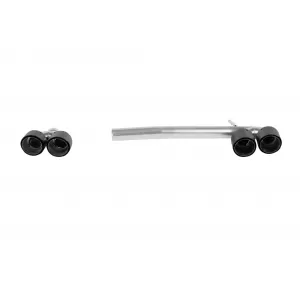 M5 style black exhaust tips set suitable for BMW 5 Series F10, F11 2010-2017