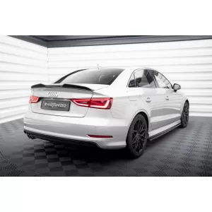 Maxton Design spoiler suitable for Audi A3 8V sedan 2013-2016, black lacquer