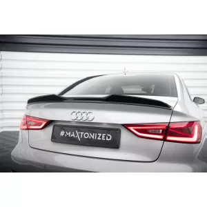 Maxton Design spoiler suitable for Audi A3 8V sedan 2013-2016, black lacquer