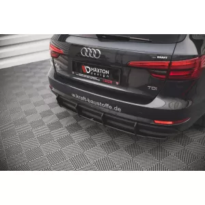 Maxton Design Street Pro Typ Anbauteil geeignet für Diffusor für Audi A4 B9 Limousine, Kombi 2015-2019, schwarz lackiert-image-6140135