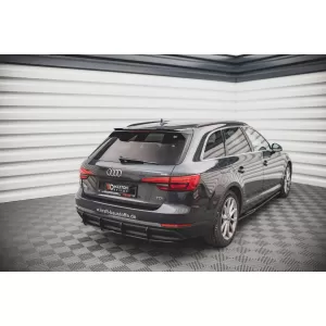 Maxton Design Street Pro Typ Anbauteil geeignet für Diffusor für Audi A4 B9 Limousine, Kombi 2015-2019, schwarz lackiert-image-6140137
