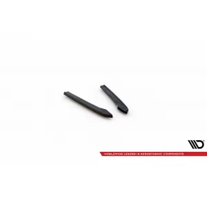 Maxton Design side extensions suitable for rear bumper of Audi A4 B9 after 2019, black lacquer