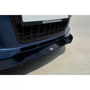 Maxton Design spoiler suitable for front S-Line bumper on Audi A6 C6 2004-2008, black lacquer