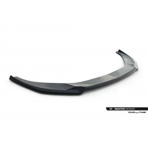 Maxton Design version 1 első spoiler Audi A6 C8 sedan, Avant 2019-től, S6, S-Line lökháróhoz, fekete lakk-image-6140174