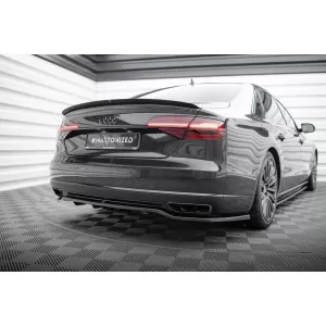 Maxton Design spoiler suitable for Audi A8 D4 trunk 2009-2017, black lacquer