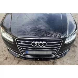 Maxton Design spoiler suitable for front bumper of Audi A8 D4 2013-2017, black lacquer
