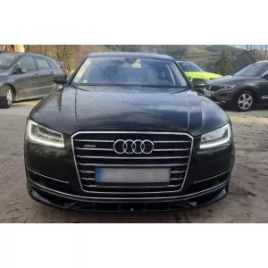 Maxton Design spoiler suitable for front bumper of Audi A8 D4 2013-2017, black lacquer