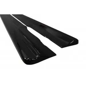 Maxton Design additives suitable for Audi A8 D4 2009-2013, black lacquer