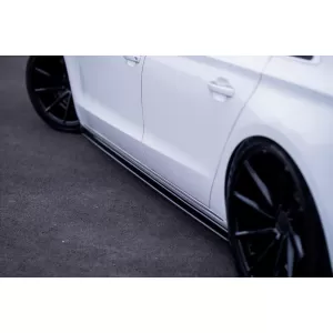 Maxton Design additives suitable for Audi A8 D4 2009-2013, black lacquer