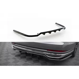Maxton Design spoiler suitable for rear bumper of Audi A8 D5 2017-2021, black lacquer