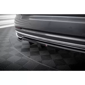 Maxton Design spoiler suitable for rear bumper of Audi A8 D5 2017-2021, black lacquer