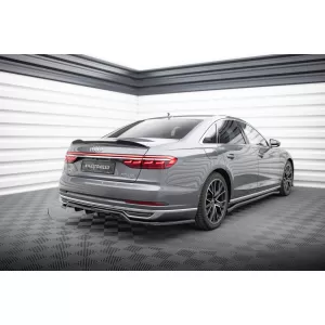 Maxton Design spoiler suitable for rear bumper of Audi A8 D5 2017-2021, black lacquer