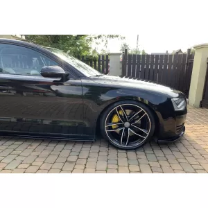 Maxton Design additives suitable for Audi A8 Long D4 2009-2013, black lacquer